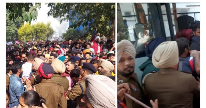 ਪੰਜਾਬੀ ਯੂਨੀਵਰਸਿਟੀ ਪਹੁੰਚੇ ਮੁੱਖ ਮੰਤਰੀ ਚਰਨਜੀਤ ਸਿੰਘ ਚੰਨੀ ਖ਼ਿਲਾਫ਼ ਹੋਈ ਨਾਅਰੇਬਾਜ਼ੀ, ਕਾਲੀਆ ਝੰਡੀਆਂ ਵਿਖਾਈਆਂ