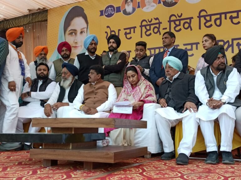 ਚੰਨੀ ਅਤੇ ਕੇਜਰੀਵਾਲ ਚੋਰਾਂ ਦੇ ਚਾਪਲੂਸੀਆਂ ਵਾਲੇ ਵਾਅਦਿਆਂ ਤੋਂ ਪੰਜਾਬ ਦੇ ਲੋਕ ਬਚ ਕੇ ਰਹਿਣ : ਹਰਸਿਮਰਤ ਬਾਦਲ