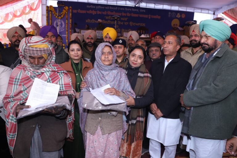 9.12 ਕਰੋੜ ਦੀ ਲਾਗਤ ਨਾਲ ਤਿਆਰ “ਸਤਿਕਾਰ ਘਰ” ਕੈਬਨਿਟ ਮੰਤਰੀ ਬਲਜੀਤ ਕੌਰ ਵਲੋਂ ਬਜ਼ੁਰਗਾਂ ਨੂੰ ਸਮਰਪਿਤ