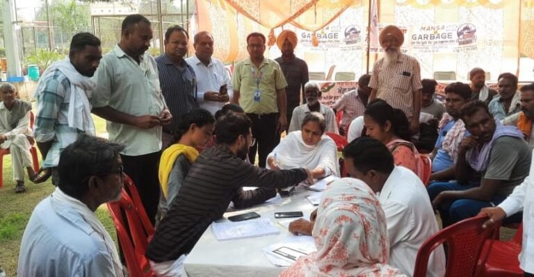 ਇੰਡੀਅਨ ਸਵੱਛਤਾ ਲੀਗ ਮੁਹਿੰਮ ਤਹਿਤ ਸਫ਼ਾਈ ਸੇਵਕਾਂ ਲਈ ਬੀਮਾ ਯੋਜਨਾ ਅਤੇ ਸਿਹਤ ਜਾਂਚ ਕੈਂਪ ਦਾ ਆਯੋਜਨ