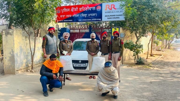 ਮਾਨਸਾ ਪੁਲਿਸ ਦੀ ਨਸ਼ਿਆਂ ਖਿਲਾਫ ਕਾਰਵਾਈ : 3 ਮੁਕੱਦਮੇ ਦਰਜ ਕਰਕੇ 4 ਵਿਅਕਤੀਆਂ ਨੂੰ ਕੀਤਾ ਕਾਬੂ