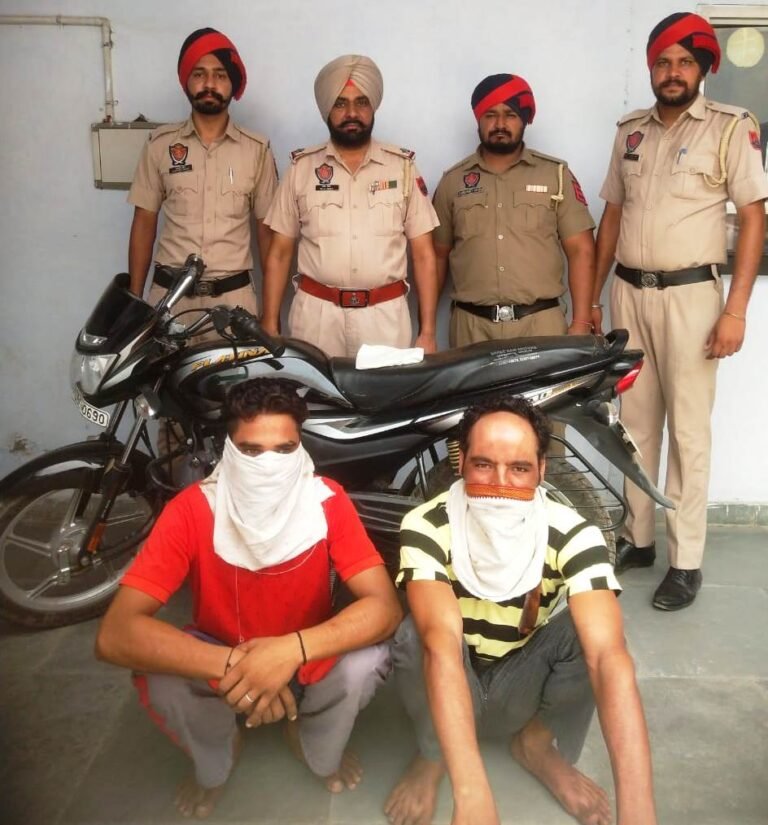 ਝਪਟ ਮਾਰ ਕੇ ਮੋਬਾਇਲ ਫੋੋਨ ਖੋਹਣ ਵਾਲੇ 2 ਮੁਲਜ਼ਮ ਕੀਤੇ ਕਾਬੂ