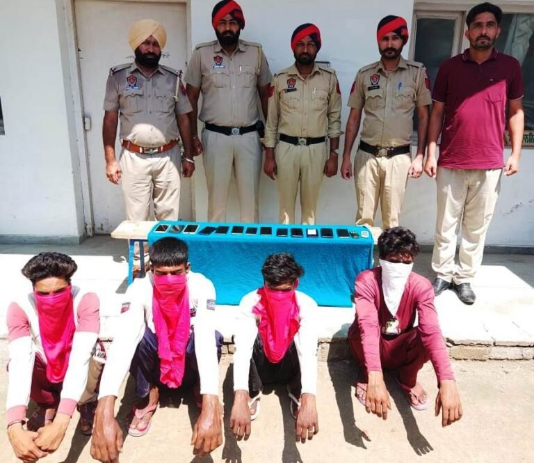 ਮੋਬਾਈਲ ਫੋਨ ਚੋਰੀ ਕਰਨ ਵਾਲਾ ਗਿਰੋਹ ਚੜ੍ਹਿਆ ਪੁਲਿਸ ਅੜਿੱਕੇ