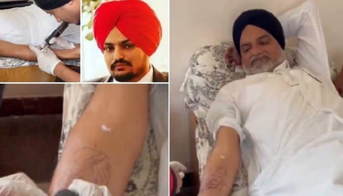 ਭਾਵੁਕ ਕਰ ਦੇਣ ਵਾਲਾ ਪਲ, ਸਿੱਧੂ ਮੂਸੇਵਾਲਾ ਦੀ ਯਾਦ ‘ਚ ਪਿਤਾ ਨੇ ਬਣਵਾਇਆ ਟੈਟੂ